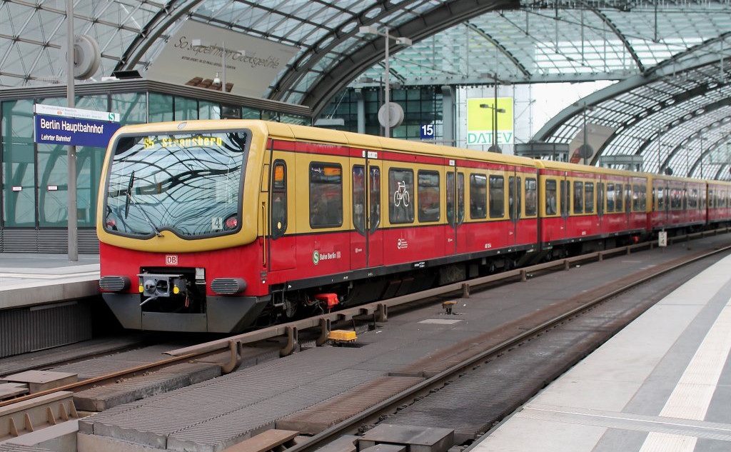 S-Bahn train at Berlin Hauptbahnhof